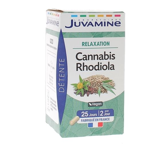 Cannabis Rhodiola Juvamine - boîte de 50 gélules