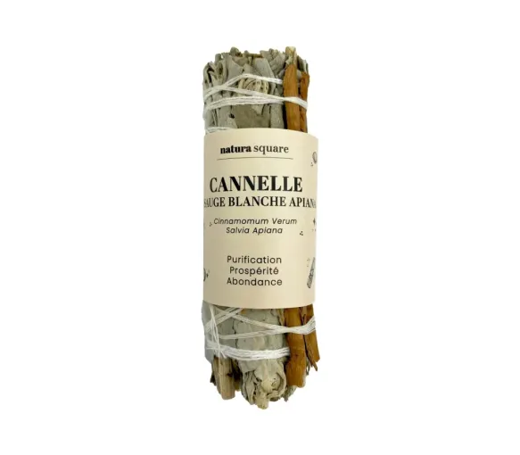 Cannelle & sauge blanche Apiana Natura square - 1 fagot
