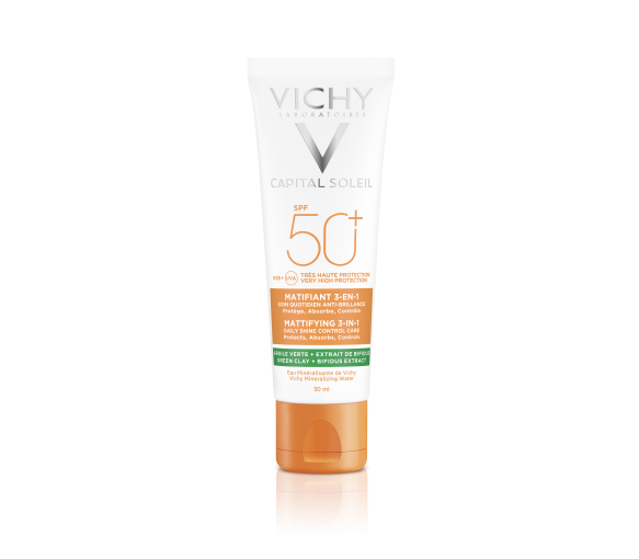 Capital Soleil SPF 50+ crème matifiante 3-en-1 Vichy - tube de 50 ml - image 1