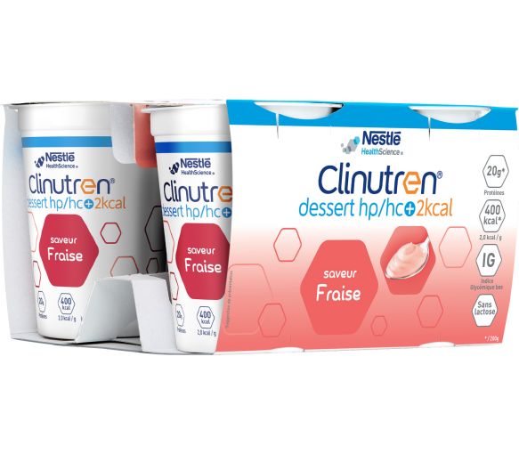 Clinutren saveur fraise HP/HC + Nestlé - lot de 4x200g - image 1
