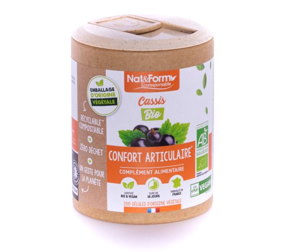 Cassis Bio Ecoresponsable Nat&Form - boite de 200 gélules - image 1
