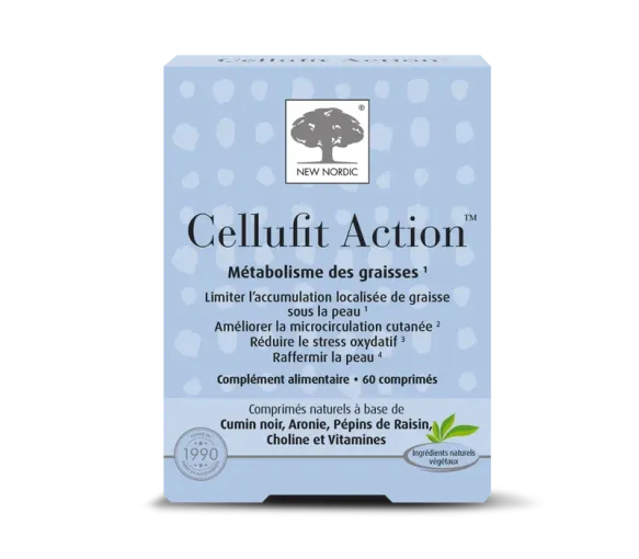 Cellufit action métabolisme des graisses New Nordic - boite de 60 comprimés - image 1