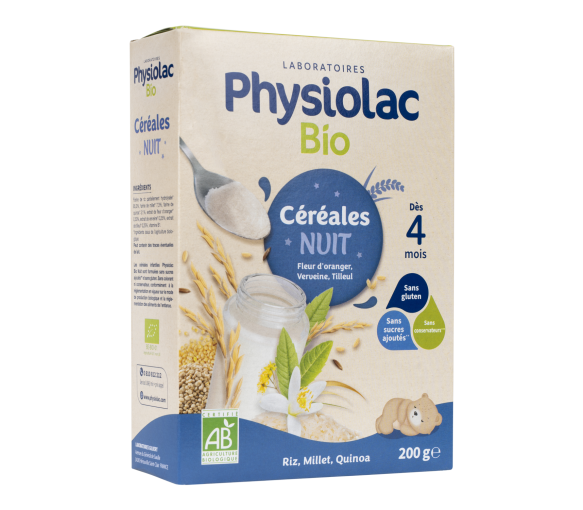 Céréales nuit bio dès 4 mois Physiolac - boîte de 200 g - image 1