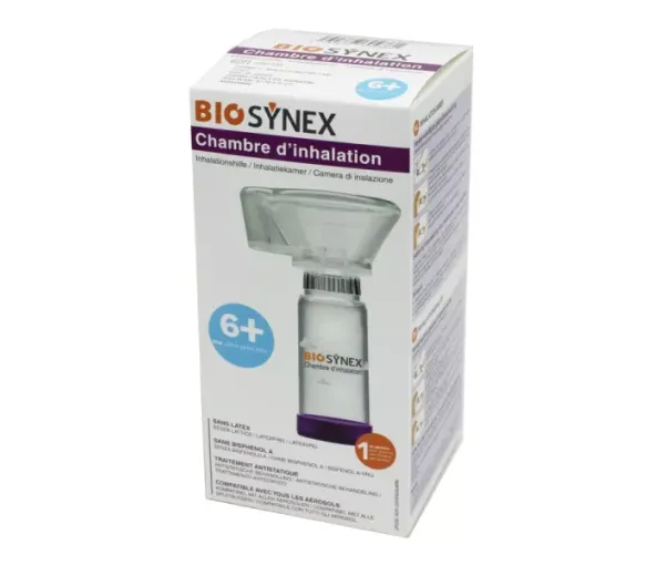 Chambre d'inhalation 6 ans et plus Biosynex - boîte d'une chambre avec masque