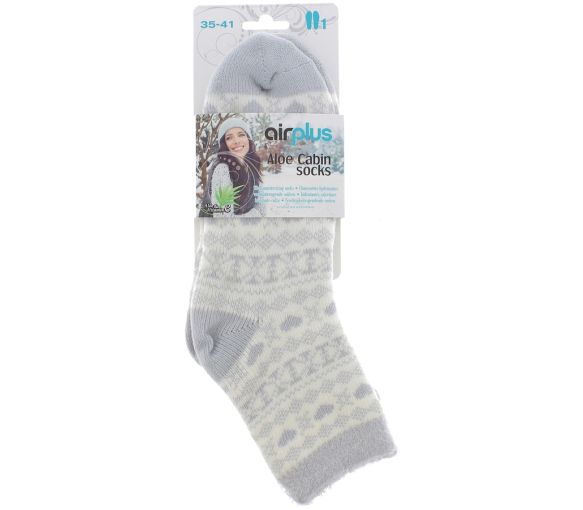 Chaussettes hydratantes Aloe cabin socks taille 35-41 Airplus - 1 paire