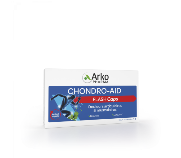 Chondro-Aid Flash caps Arkopharma - boîte de 10 capsules - image 1