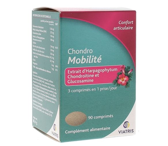 Chondro Mobilité confort articulaire Viatris - boîte de 90 comprimés