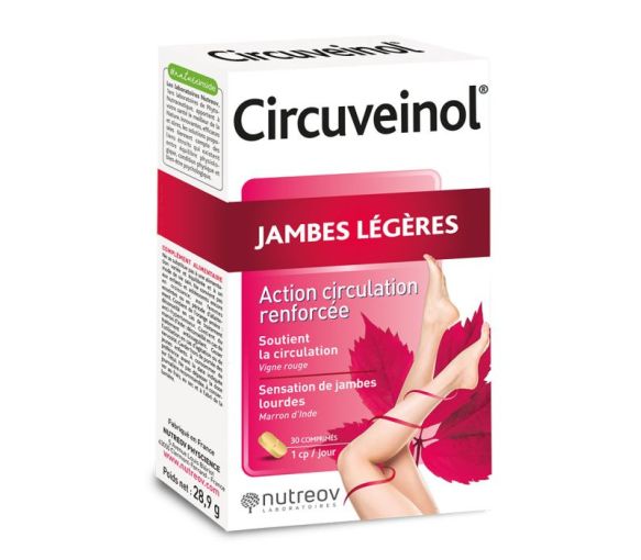 Circuveinol jambes légères Nutreov - boîte de 30 comprimés
