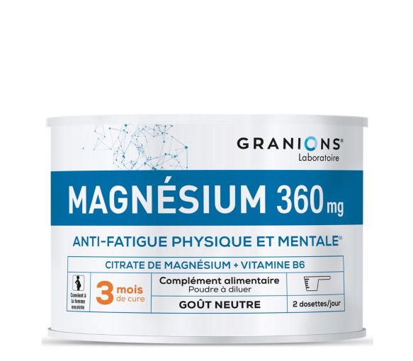 Citrate de magnésium Granions - pot de 210g - image 1