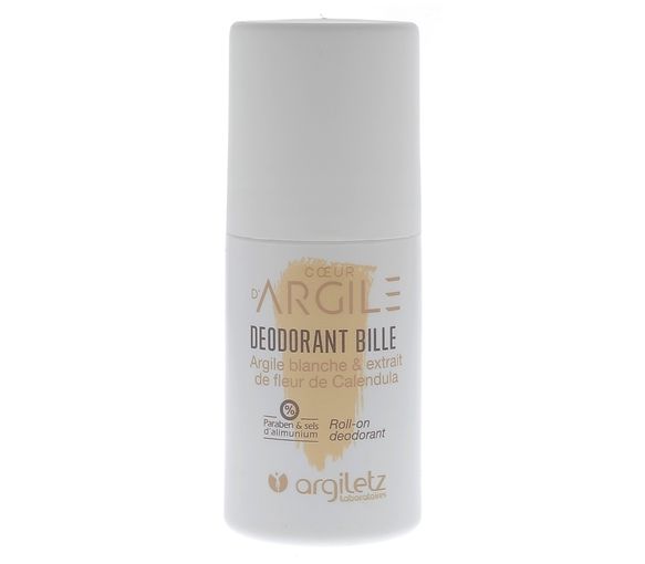 Coeur d'argile déodorant bille Argiletz - roll-on de 50 ml
