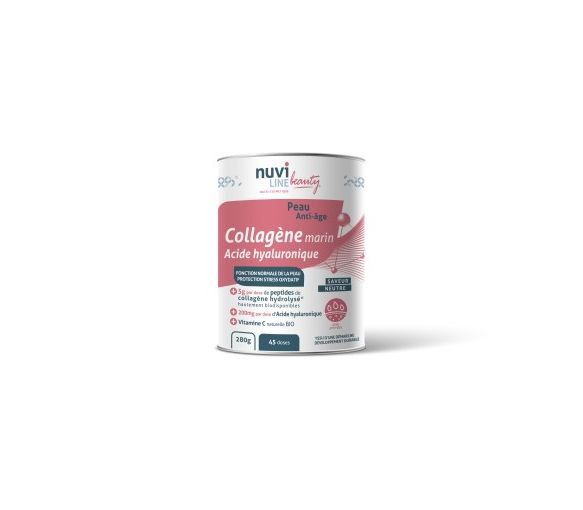 Collagène marin acide hyaluronique peau anti-âge Nuviline - pot de 280g - image 1