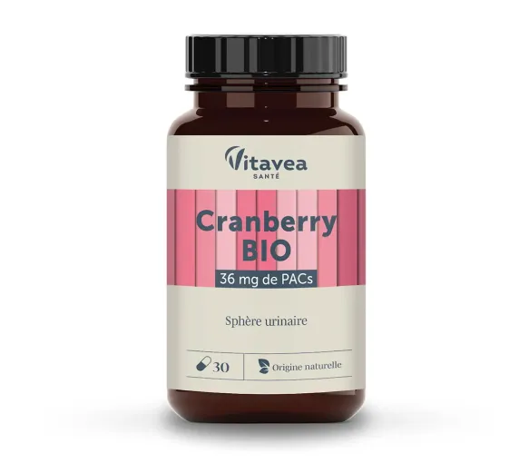 Cranberry bio Vitavea - pot de 30 gélules