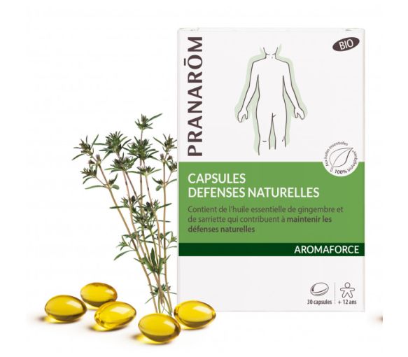 Défenses naturelles bio Aromaforce Pranarom - boite de 30 capsules