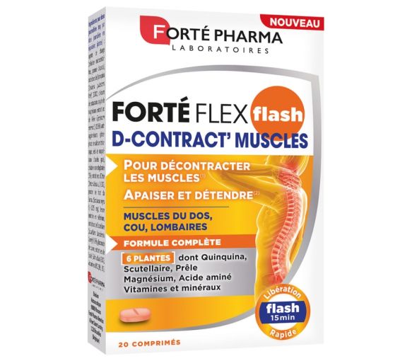 FortéFlex flash D-Contract' muscles Forté Pharma - boite de 20 comprimés