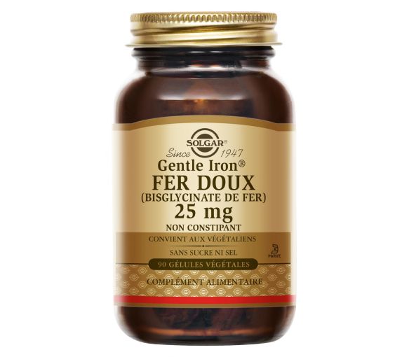 Gentle iron fer doux Solgar - boite de 90 gélules - image 1