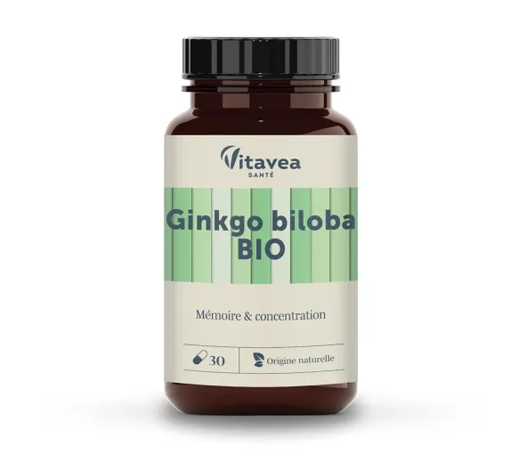 Ginkgo Biloba bio Vitavea - pot de 30 gélules