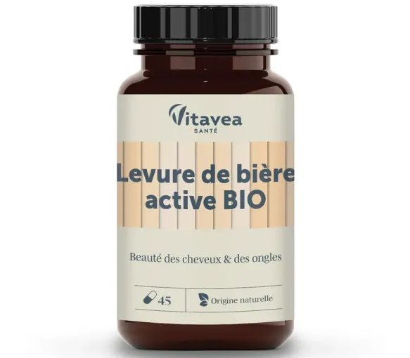 Levure de bière active bio Vitavea - pot de 45 gélules