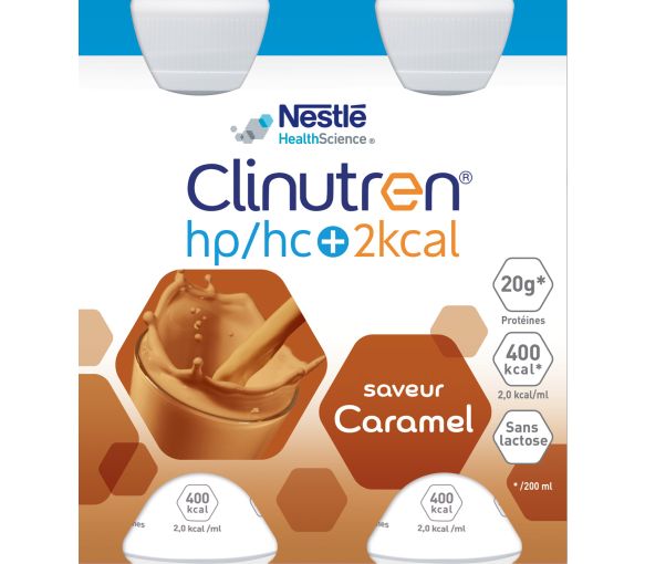 Clinutren HP/HC +2Kcal saveur caramel - 4 bouteilles de 200 ml - image 1