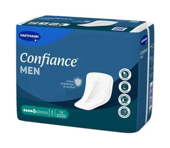 Confiance Men Protections Anatomiques 5 gouttes Hartmann - sachet de 14 protections absorbantes