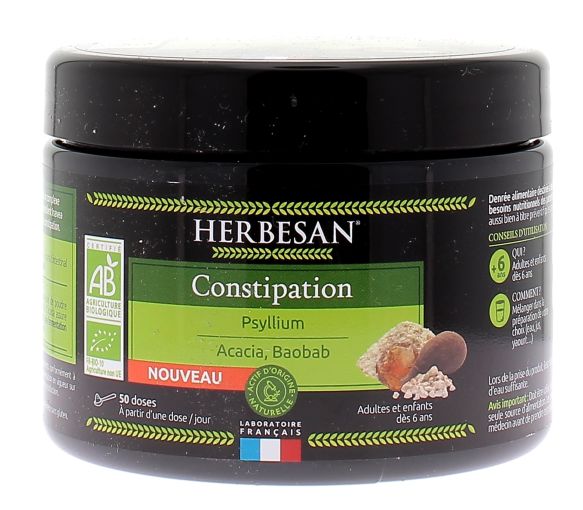 Constipation bio Herbesan - pot de 50 doses