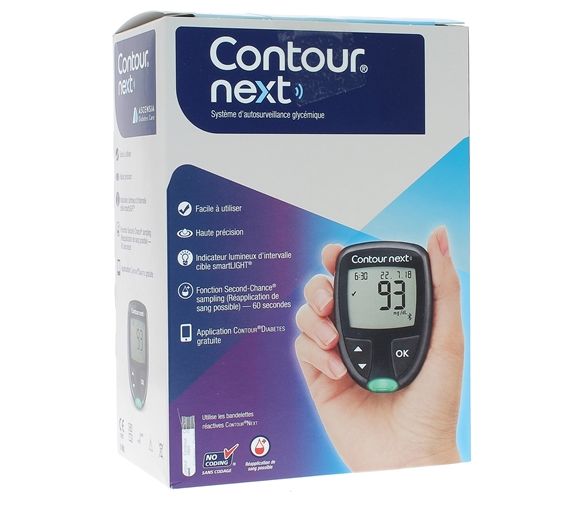 Contour Next Système d'autosurveillance glycémique Ascensia Diabetes Care - un kit