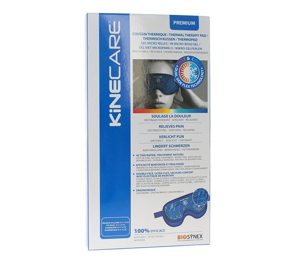 Coussin thermique masque oculaire Kinecare - boîte d'un masque de 20x10 cm