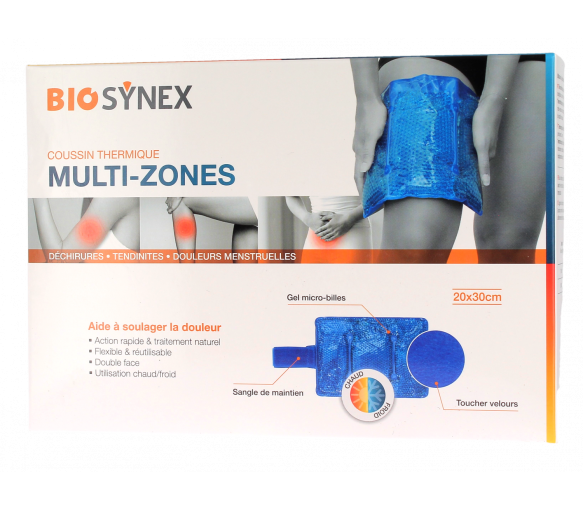 Coussin thermique chaud froid multizones Biosynex - coussin de 20 x 30 cm