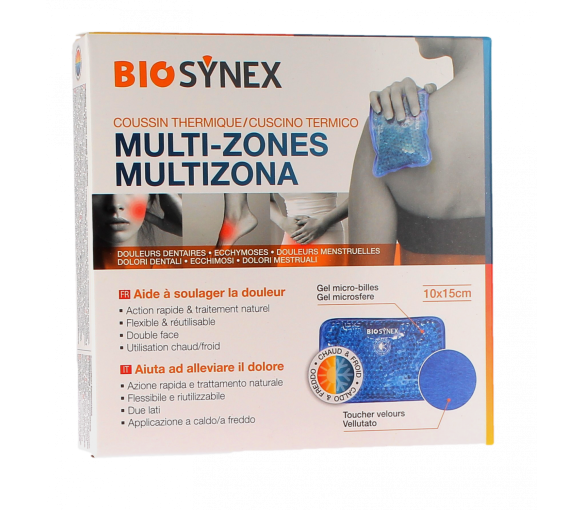 Coussin thermique chaud froid multizones Biosynex - coussin de 10 x 15 cm