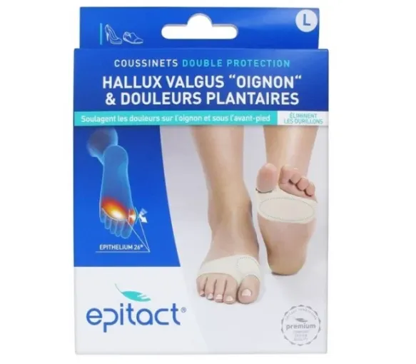 Coussinets double protection Hallux Valgus L Epitact - 1 paire