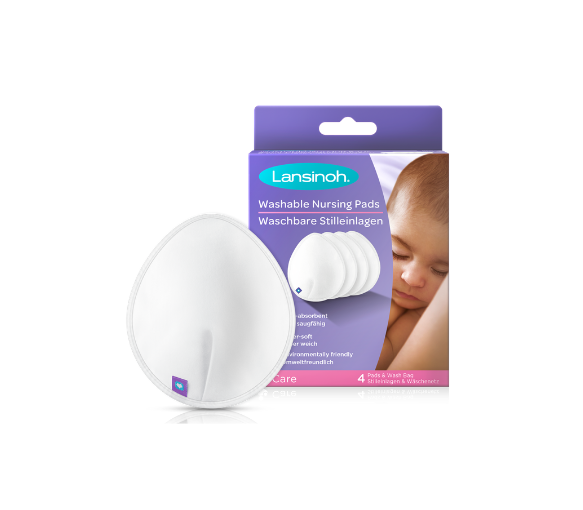 Coussinets d'allaitement lavables Lansinoh - boîte de 4 unités - image 1