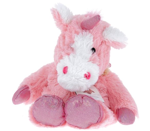 Cozy Peluches Bouillotte Licorne Soframar - 1 peluche de 30 cm
