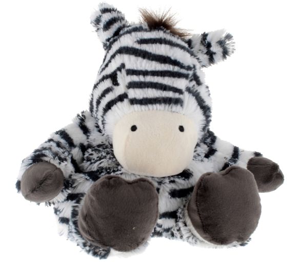 Cozy peluche bouillotte Zèbre Soframar - 1 peluche de 30 cm