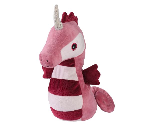 Cozy peluche bouillotte Hippocampe Soframar - 1 peluche de 30 cm