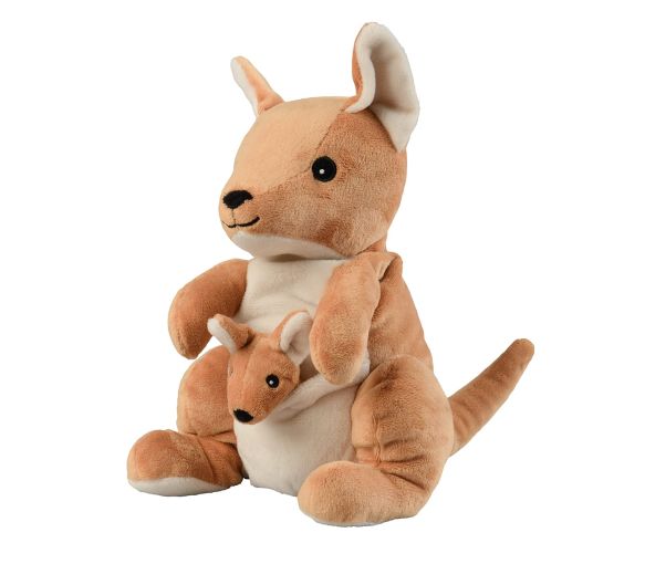 Cozy peluche bouillotte Kangourou Soframar - 1 peluche de 30 cm