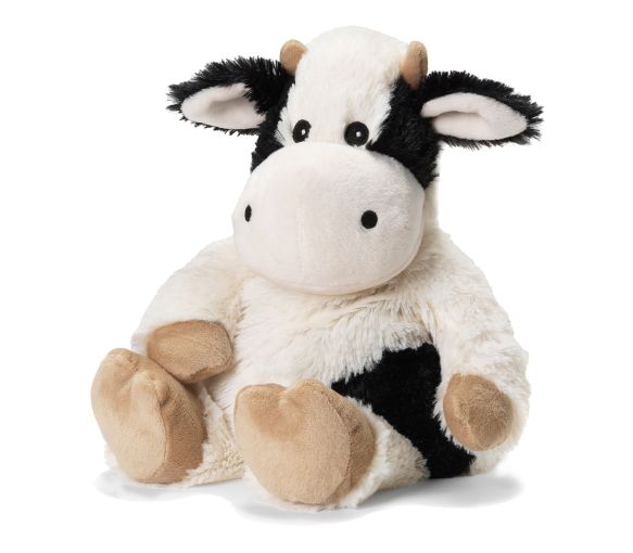 Cozy peluche bouillotte déhoussable vache Soframar - 1 bouillotte de 25 cm
