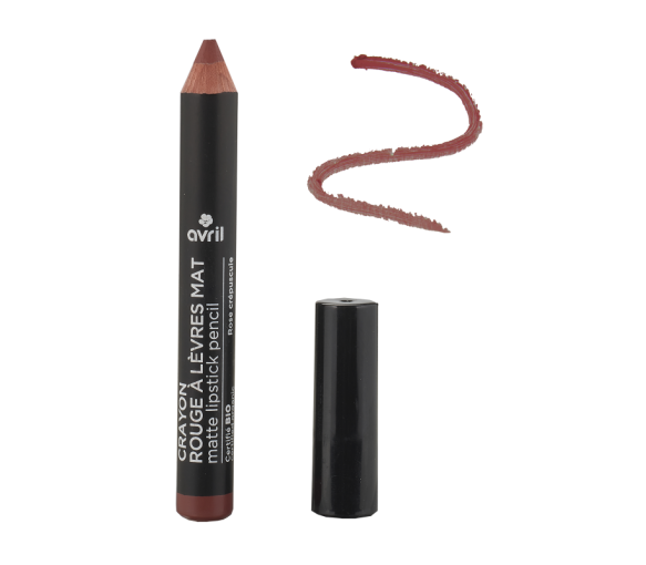 Crayon rouge à lèvres mat bio Avril - crayon de 2 g