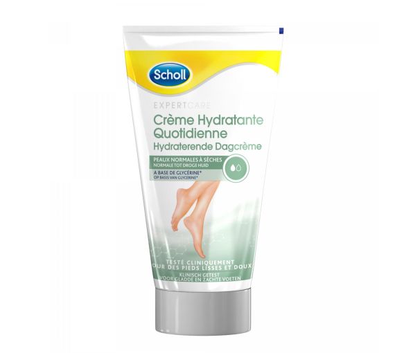 Crème hydratante quotidienne pieds Scholl - tube de 150 ml