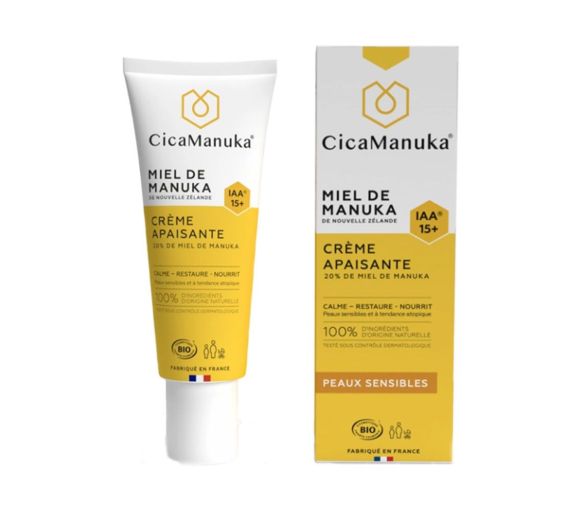 Crème apaisante bio au miel de Manuka IAA15+ CicaManuka - tube de 40ml - image 1