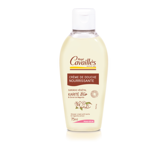 Crème de Douche Beurre de Karité & Magnolia Rogé Cavaillès - flacon de 75 ml