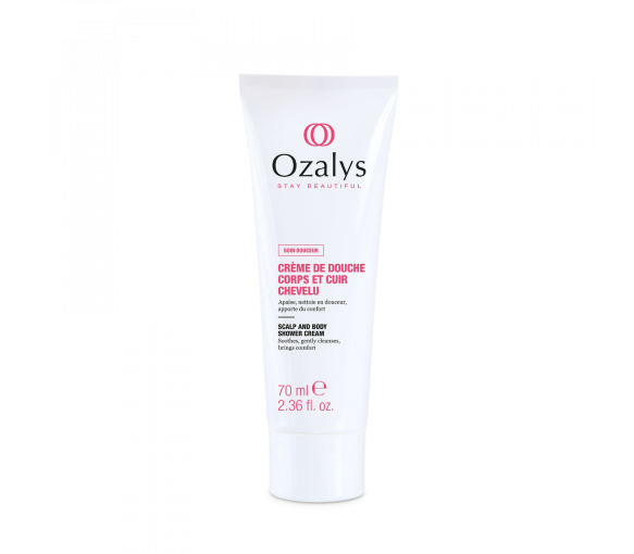 Crème de douche corps et cuir chevelu Ozalys - tube de 70ml
