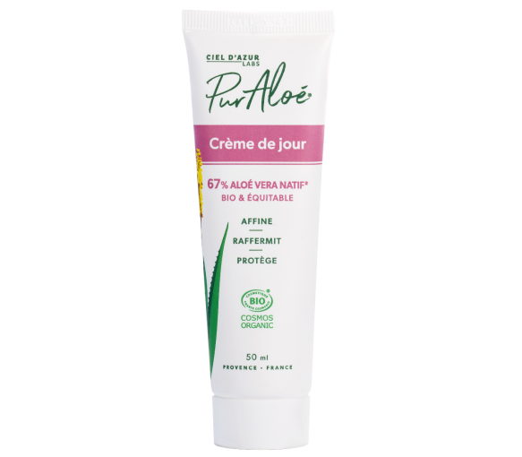Crème de jour 67% Aloe vera Bio Pur Aloé - tube de 50 ml - image 1