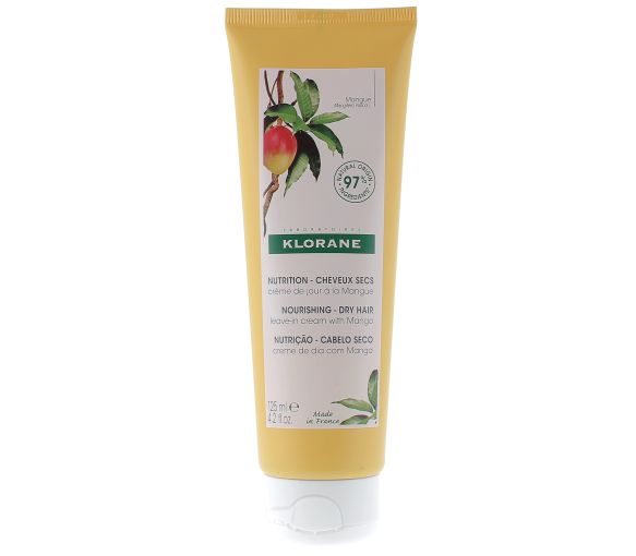 Crème de jour à la mangue nutrition cheveux secs Klorane - tube de 125 ml - image 1