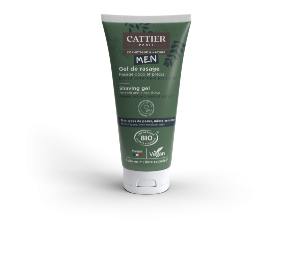 Gel de rasage bio homme Cattier - tube de 150 ml