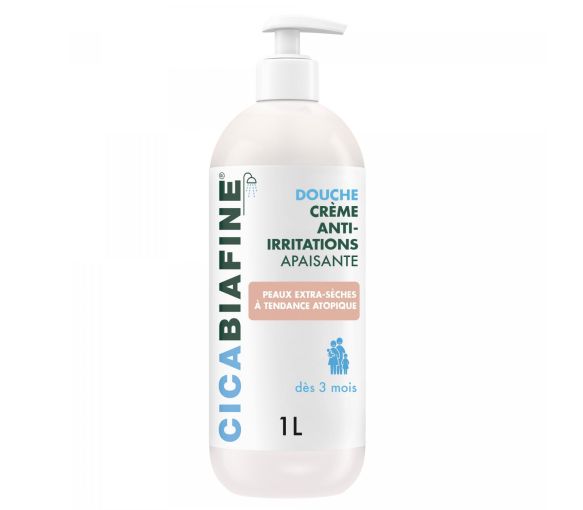 Crème douche anti-irritations apaisante Cicabiafine - flacon-pompe de 1L - image 1