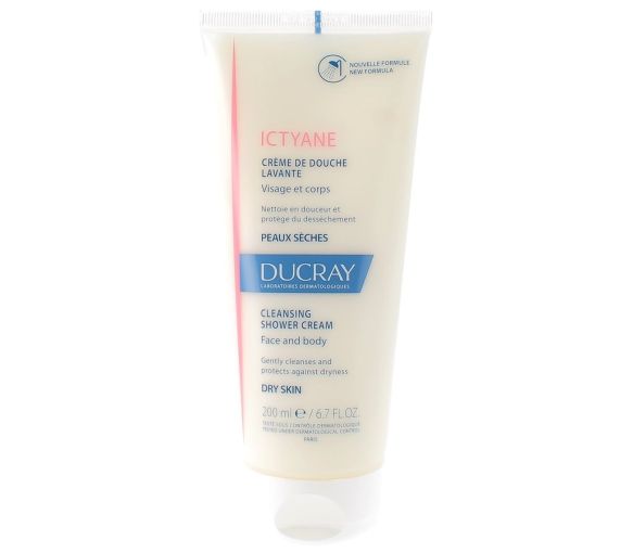 Crème lavante Ictyane peaux sèches Ducray - tube de 200ml - image 1