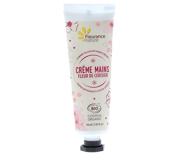 Crème mains fleur de cerisier bio Fleurance nature - tube de 30 ml - image 1