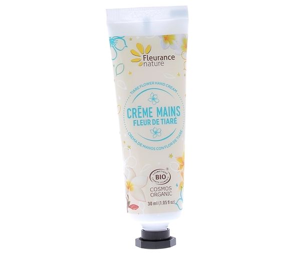 Crème mains fleur de tiaré bio Fleurance nature - tube de 30 ml - image 1