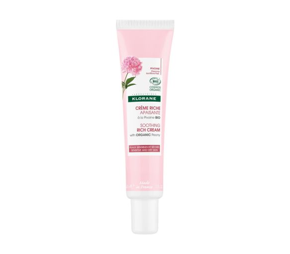 Crème riche apaisante à la pivoine bio Klorane - tube de 40ml - image 1