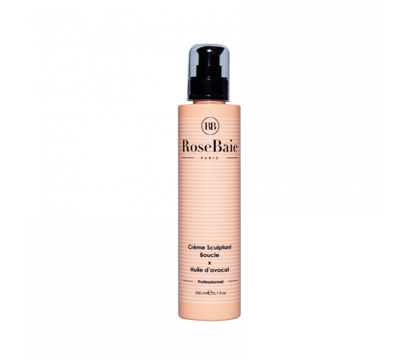 Crème sculptant boucle x huile d'avocat RoseBaie - flacon-pompe de 200 ml - image 1