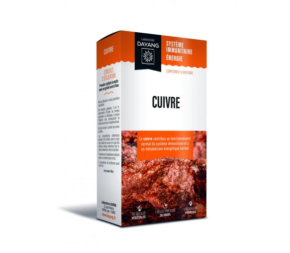 Cuivre Dayang - boîte de 30 gélules
